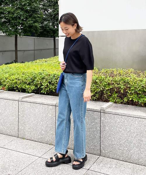 OPAQUE.CLIP（オペークドットクリップ）の「◆タンクソールダブルベルトサンダル（サンダル・レディース・ブラック/オフホワイト・02/03）」の19枚目の写真