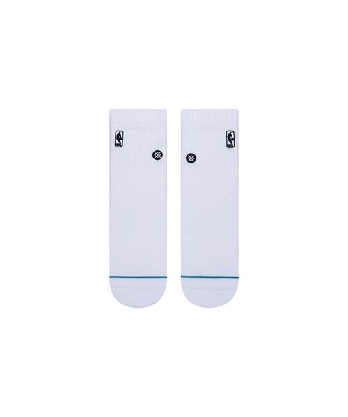 STANCE（スタンス）の「【STANCE/スタンス】LOGOMAN ST QTR NBAオフィシャルロゴクォーター丈ショートソックス（ソックス/靴下・メンズ・ホワイト/ブラック/レッド・LARGE）」の5枚目の写真