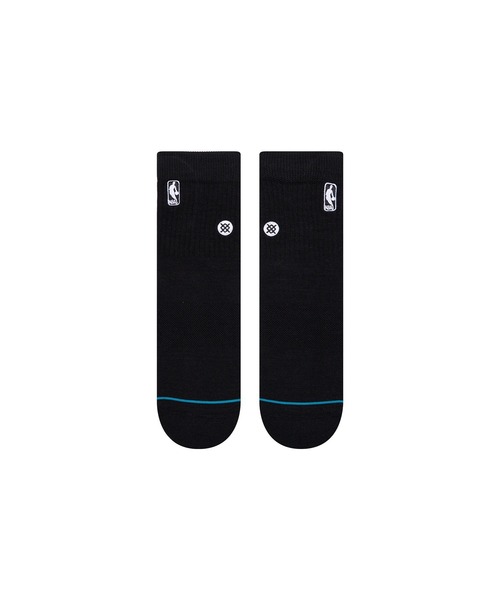STANCE（スタンス）の「【STANCE/スタンス】LOGOMAN ST QTR NBAオフィシャルロゴクォーター丈ショートソックス（ソックス/靴下・メンズ・ホワイト/ブラック/レッド・LARGE）」の6枚目の写真