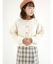 ehka sopo | キルティングニットカーディガン(カーディガン/ボレロ)
