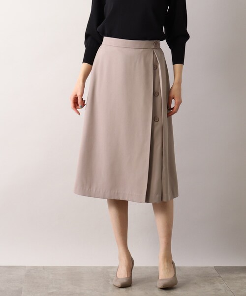SOUP（スープ）の「◆洗える/サイドプリーツスカート（スカート・レディース・ベージュ/サンドベージュ/ライトパープル・11/15 /13/09/07）」の16枚目の写真