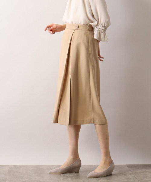 SOUP（スープ）の「◆洗える/サイドプリーツスカート（スカート・レディース・ベージュ/サンドベージュ/ライトパープル・11/15 /13/09/07）」の20枚目の写真
