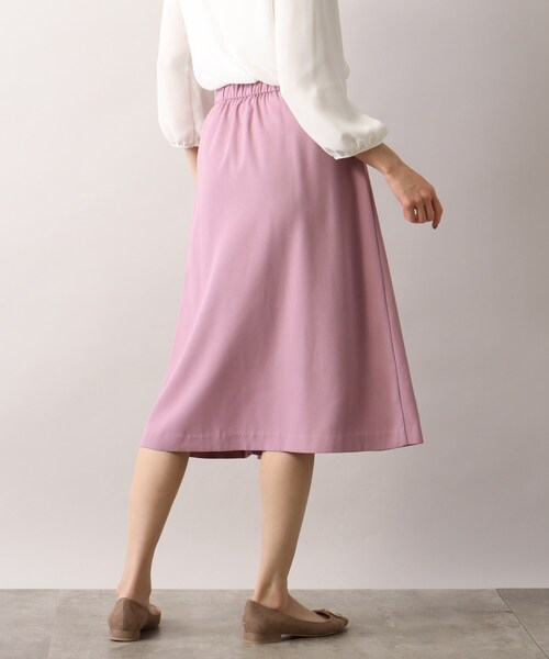 SOUP（スープ）の「◆洗える/サイドプリーツスカート（スカート・レディース・ベージュ/サンドベージュ/ライトパープル・11/15 /13/09/07）」の14枚目の写真