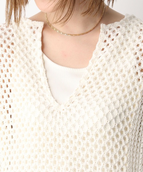 A part by(アパートバイ)の「Coメッシュパッチワークワンピース 266235(ワンピース・レディース・ブラック/アイボリー・FREE)」の11枚目の写真