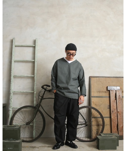 MILITARY（ミリタリー）の「実物 新品 デッドストック ロシア軍 80s Vネック スリーピングシャツ（シャツ/ブラウス・メンズ・グレー系その他・50/58/54/62）」の7枚目の写真