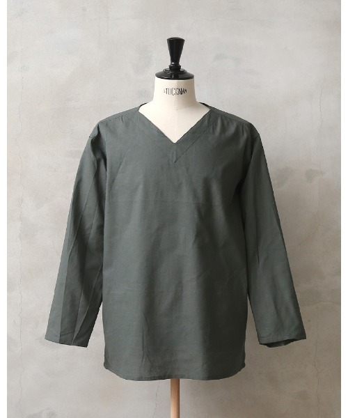 MILITARY（ミリタリー）の「実物 新品 デッドストック ロシア軍 80s Vネック スリーピングシャツ（シャツ/ブラウス・メンズ・グレー系その他・50/58/54/62）」の18枚目の写真