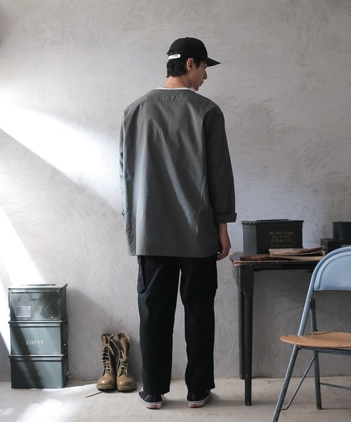 MILITARY（ミリタリー）の「実物 新品 デッドストック ロシア軍 80s Vネック スリーピングシャツ（シャツ/ブラウス・メンズ・グレー系その他・50/58/54/62）」の15枚目の写真
