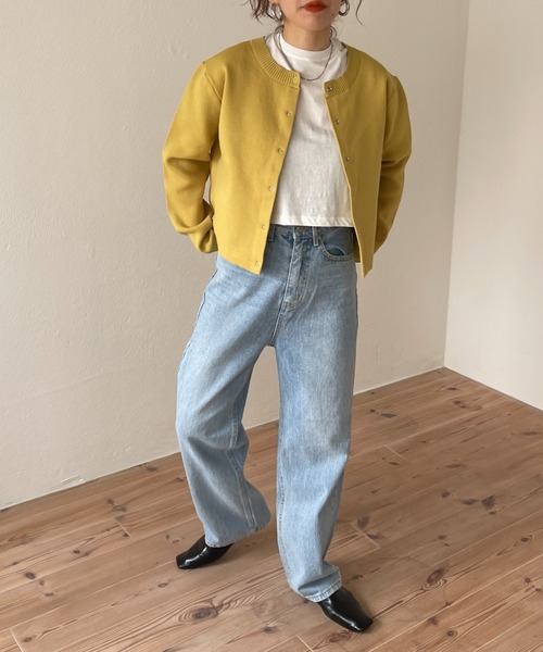 wee9s(ウィークス)の「my friend denim / ハイウエストマイフレンドブルーデニム(デニムパンツ・レディース・ブルー・S/M)」の13枚目の写真