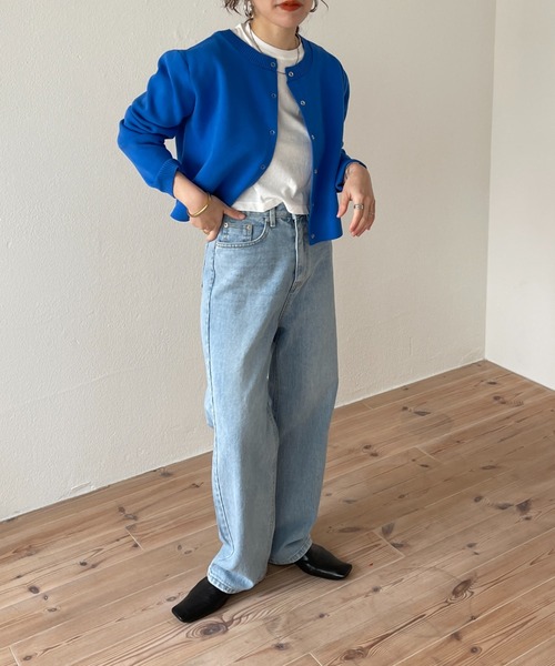 wee9s(ウィークス)の「my friend denim / ハイウエストマイフレンドブルーデニム(デニムパンツ・レディース・ブルー・S/M)」の15枚目の写真