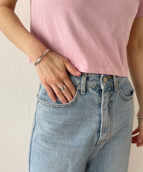 wee9s(ウィークス)の「my friend denim / ハイウエストマイフレンドブルーデニム(デニムパンツ・レディース・ブルー・S/M)」の21枚目の写真