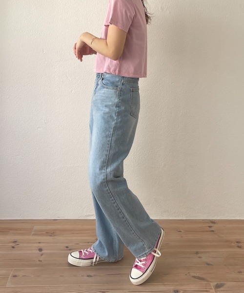 wee9s(ウィークス)の「my friend denim / ハイウエストマイフレンドブルーデニム(デニムパンツ・レディース・ブルー・S/M)」の18枚目の写真