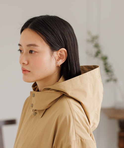 collex（コレックス）の「微撥水フード取り外しコート（ステンカラーコート・レディース・ブラック/ベージュ/オフホワイト・フリー）」の19枚目の写真