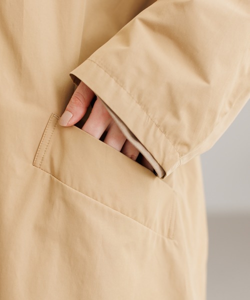 collex（コレックス）の「微撥水フード取り外しコート（ステンカラーコート・レディース・ブラック/ベージュ/オフホワイト・フリー）」の22枚目の写真