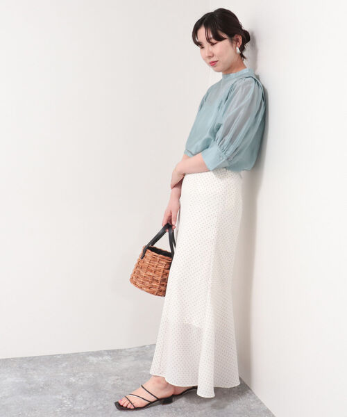 NOLLEY’S（ノーリーズ）の「◇【WEB限定】シアー袖タックブラウス（シャツ/ブラウス・レディース・ライトブルー/ブラック/ラベンダー/ベビーピンク・FREE）」の19枚目の写真