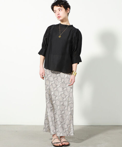 NOLLEY’S（ノーリーズ）の「◇【WEB限定】シアー袖タックブラウス（シャツ/ブラウス・レディース・ライトブルー/ブラック/ラベンダー/ベビーピンク・FREE）」の22枚目の写真