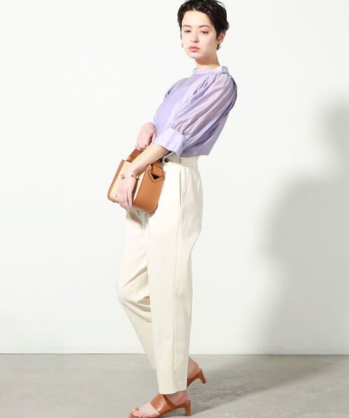 NOLLEY’S（ノーリーズ）の「◇【WEB限定】シアー袖タックブラウス（シャツ/ブラウス・レディース・ライトブルー/ブラック/ラベンダー/ベビーピンク・FREE）」の15枚目の写真