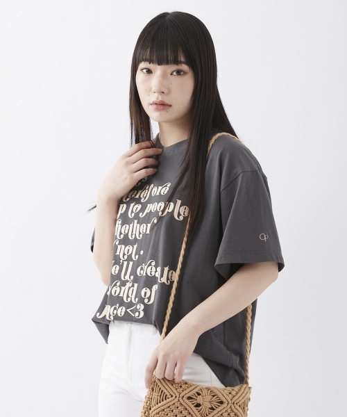 Ocean Pacific（オーシャンパシフィック）の「【OceanPacific×Sandy mag】ユニセックス 50thコラボTシャツ（Tシャツ/カットソー・レディース・ホワイト/チャコールグレー・MEDIUM/LARGE/X-LARGE）」の11枚目の写真