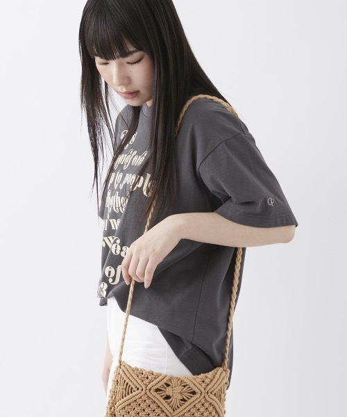 Ocean Pacific（オーシャンパシフィック）の「【OceanPacific×Sandy mag】ユニセックス 50thコラボTシャツ（Tシャツ/カットソー・レディース・ホワイト/チャコールグレー・MEDIUM/LARGE/X-LARGE）」の4枚目の写真