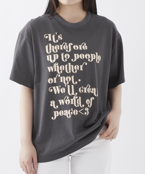 Ocean Pacific（オーシャンパシフィック）の「【OceanPacific×Sandy mag】ユニセックス 50thコラボTシャツ（Tシャツ/カットソー・レディース・ホワイト/チャコールグレー・MEDIUM/LARGE/X-LARGE）」の6枚目の写真