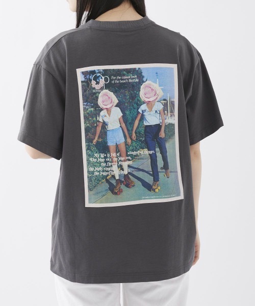 Ocean Pacific（オーシャンパシフィック）の「【OceanPacific×Sandy mag】ユニセックス 50thコラボTシャツ（Tシャツ/カットソー・レディース・ホワイト/チャコールグレー・MEDIUM/LARGE/X-LARGE）」の15枚目の写真
