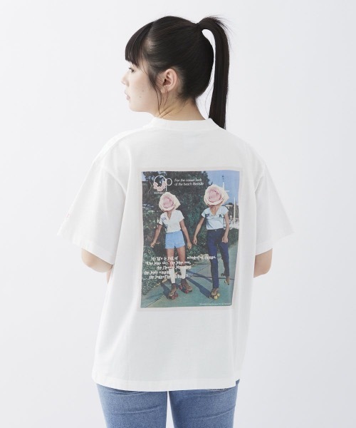 Ocean Pacific（オーシャンパシフィック）の「【OceanPacific×Sandy mag】ユニセックス 50thコラボTシャツ（Tシャツ/カットソー・レディース・ホワイト/チャコールグレー・MEDIUM/LARGE/X-LARGE）」の10枚目の写真