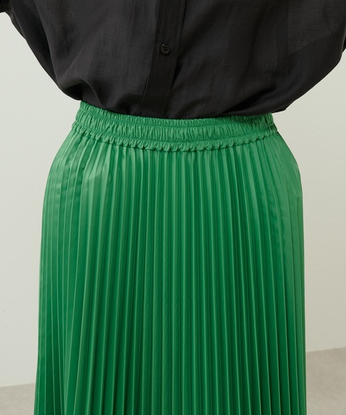 Lui's（ルイス）の「撥水アコーディオンプリーツスカート（スカート・レディース・グリーン/ブラック/イエロー・FREE）」の9枚目の写真