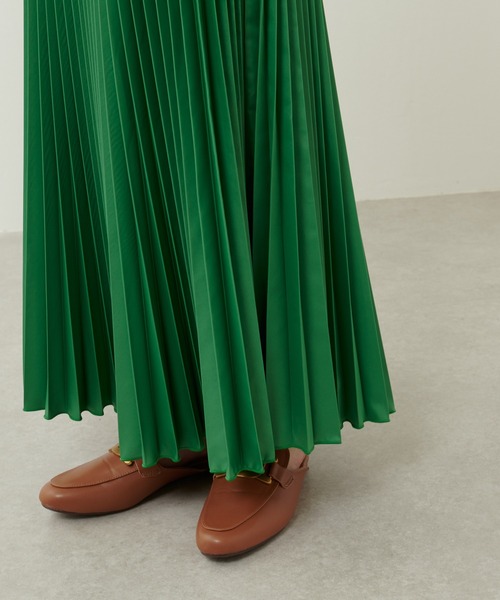 Lui's（ルイス）の「撥水アコーディオンプリーツスカート（スカート・レディース・グリーン/ブラック/イエロー・FREE）」の10枚目の写真