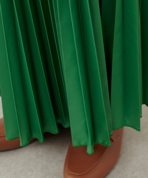 Lui's（ルイス）の「撥水アコーディオンプリーツスカート（スカート・レディース・グリーン/ブラック/イエロー・FREE）」の11枚目の写真