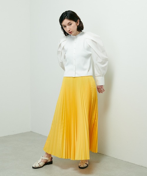 Lui's（ルイス）の「撥水アコーディオンプリーツスカート（スカート・レディース・グリーン/ブラック/イエロー・FREE）」の15枚目の写真