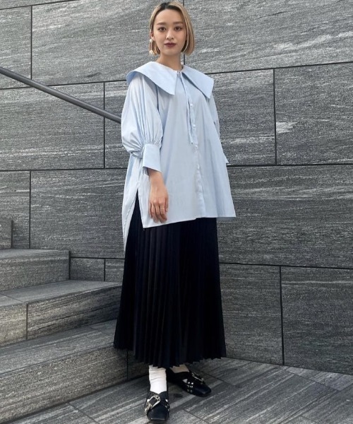 Lui's（ルイス）の「撥水アコーディオンプリーツスカート（スカート・レディース・グリーン/ブラック/イエロー・FREE）」の21枚目の写真