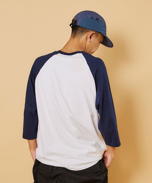 SUB POP(サブポップ)の「3/4 BASEBALL TEE "BIG LEAGUE"/ 3/4 ベースボール T "ビッグ リーグ”(Tシャツ/カットソー・メンズ・ホワイト×ネイビー・MEDIUM/LARGE/X-LARGE)」の5枚目の写真