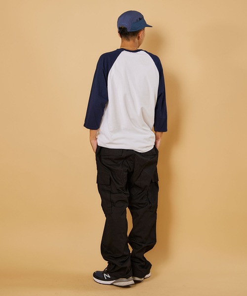 SUB POP(サブポップ)の「3/4 BASEBALL TEE "BIG LEAGUE"/ 3/4 ベースボール T "ビッグ リーグ”(Tシャツ/カットソー・メンズ・ホワイト×ネイビー・MEDIUM/LARGE/X-LARGE)」の2枚目の写真