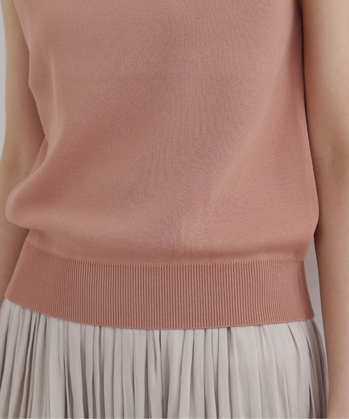 NATURAL BEAUTY BASIC(ナチュラルビューティーベーシック)の「総針ボートネックニット(ニット/セーター・レディース・ブラック/ベージュ/ピンク/オレンジ・MEDIUM)」の19枚目の写真