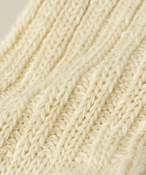 JOURNAL STANDARD J.S HOMESTEAD（ジャーナルスタンダードホームステッド）の「【j.s.homestead】リネンミックス スラブクオーターソックス（ソックス/靴下・メンズ・カーキ/アイボリー/コバルトブルー/スミクロ・FREE）」の7枚目の写真