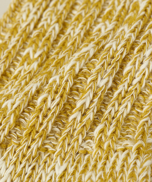 JOURNAL STANDARD J.S HOMESTEAD（ジャーナルスタンダードホームステッド）の「【j.s.homestead】リネンミックス スラブクオーターソックス（ソックス/靴下・メンズ・カーキ/アイボリー/コバルトブルー/スミクロ・FREE）」の6枚目の写真