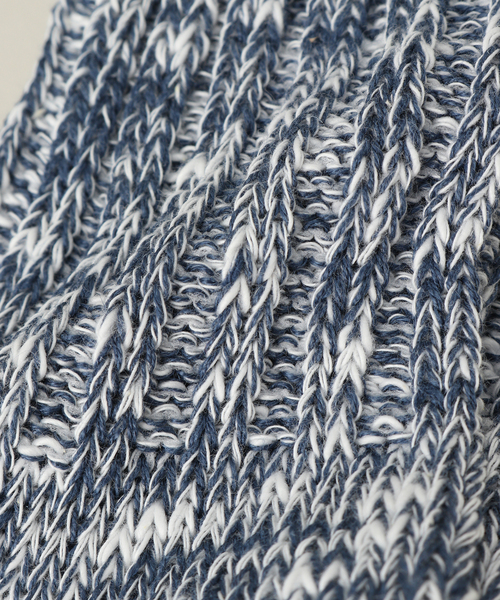 JOURNAL STANDARD J.S HOMESTEAD（ジャーナルスタンダードホームステッド）の「【j.s.homestead】リネンミックス スラブクオーターソックス（ソックス/靴下・メンズ・カーキ/アイボリー/コバルトブルー/スミクロ・FREE）」の5枚目の写真