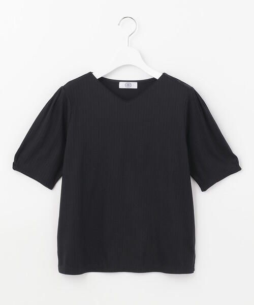 J.PRESS(ジェイプレス)の「コットンリブジャージー カットソー(Tシャツ/カットソー・レディース・ライトグレー系/カーキ系/ホワイト系/ネイビー系・T13/T15)」の11枚目の写真