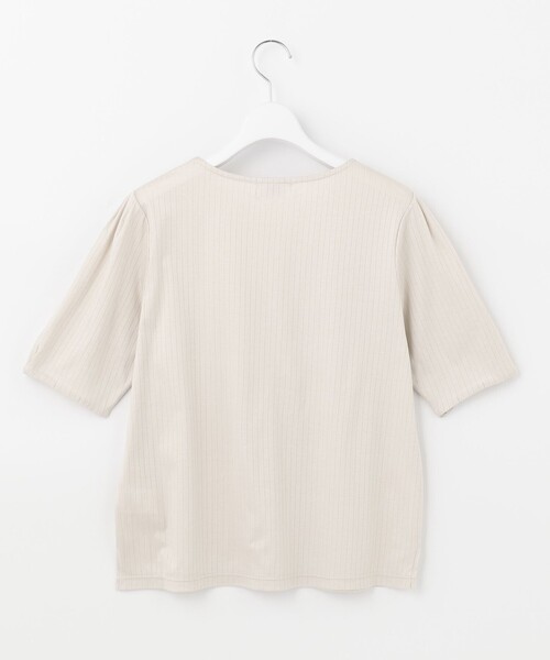 J.PRESS(ジェイプレス)の「コットンリブジャージー カットソー(Tシャツ/カットソー・レディース・ライトグレー系/カーキ系/ホワイト系/ネイビー系・T13/T15)」の13枚目の写真