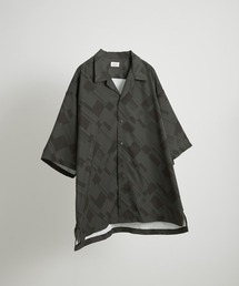 JUNRED | ジオメトリックオープンカラービッグシャツ(シャツ/ブラウス)