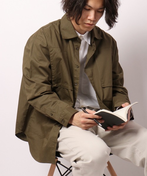 Revo.(レボ)の「Revo. 4ポケット ルーズシルエット長袖シャツ(シャツ/ブラウス・メンズ・ブラック/オリーブ/ホワイト・1/2)」の3枚目の写真