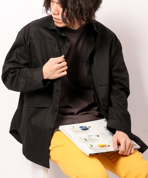 Revo.(レボ)の「Revo. 4ポケット ルーズシルエット長袖シャツ(シャツ/ブラウス・メンズ・ブラック/オリーブ/ホワイト・1/2)」の13枚目の写真