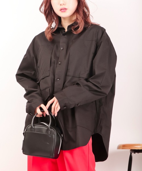 Revo.(レボ)の「Revo. 4ポケット ルーズシルエット長袖シャツ(シャツ/ブラウス・メンズ・ブラック/オリーブ/ホワイト・1/2)」の17枚目の写真