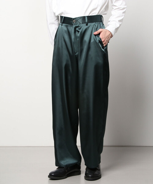 SISE(シセ)の「SISE WIDE PANTS(スラックス・メンズ・カーキ・MEDIUM)」の1枚目の写真