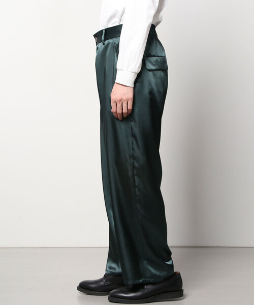 SISE(シセ)の「SISE WIDE PANTS(スラックス・メンズ・カーキ・MEDIUM)」の2枚目の写真