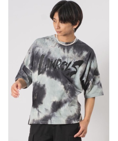 RE730(アールイーセブンサーティー)の「RE730 タイダイ染めが決め手のルーズシルエットTシャツ(Tシャツ/カットソー・メンズ・グレー/グリーン/ブルー・MEDIUM/LARGE/X-LARGE)」の2枚目の写真
