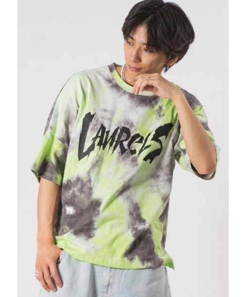 RE730(アールイーセブンサーティー)の「RE730 タイダイ染めが決め手のルーズシルエットTシャツ(Tシャツ/カットソー・メンズ・グレー/グリーン/ブルー・MEDIUM/LARGE/X-LARGE)」の3枚目の写真