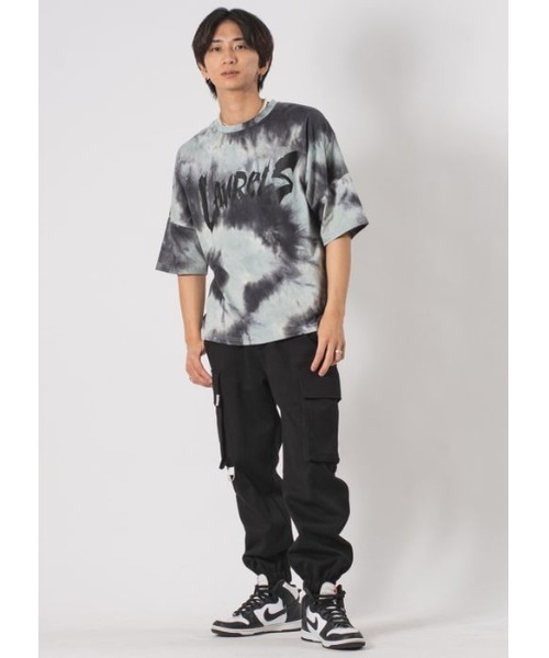 RE730(アールイーセブンサーティー)の「RE730 タイダイ染めが決め手のルーズシルエットTシャツ(Tシャツ/カットソー・メンズ・グレー/グリーン/ブルー・MEDIUM/LARGE/X-LARGE)」の13枚目の写真