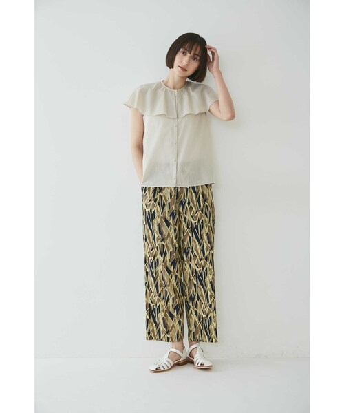 human woman(ヒューマンウーマン)の「◆フリル衿ブラウス(シャツ/ブラウス・レディース・オレンジ/ベージュ・MEDIUM)」の15枚目の写真