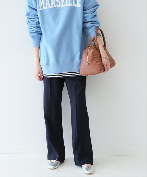 SLOBE IENA（スローブイエナ）の「《追加3》ピンタックセミフレアパンツ（その他パンツ・レディース・ネイビー/ブラック・34/36/38）」の19枚目の写真