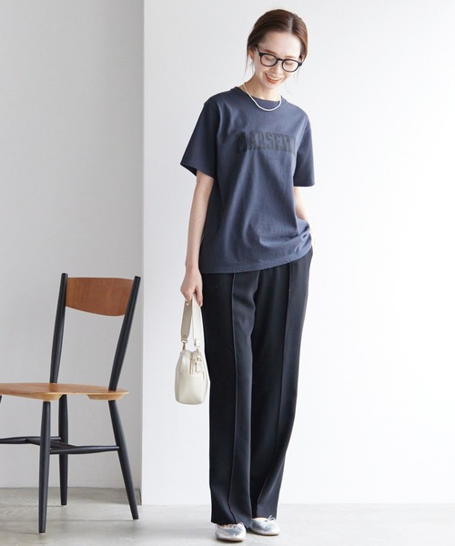 SLOBE IENA（スローブイエナ）の「《追加3》ピンタックセミフレアパンツ（その他パンツ・レディース・ネイビー/ブラック・34/36/38）」の16枚目の写真